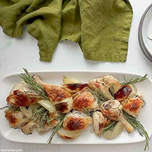 Oven Roasted Chicken with Charred Broccoli