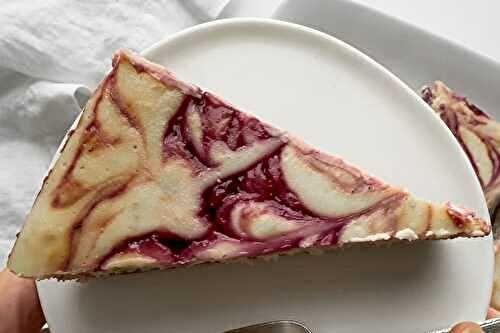 Blackberry Lime Cheesecake (Small-Batch Loaf Pan)