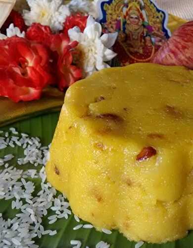 Apple Kesari(Using Milk)–Navarathri recipes (Day 1)