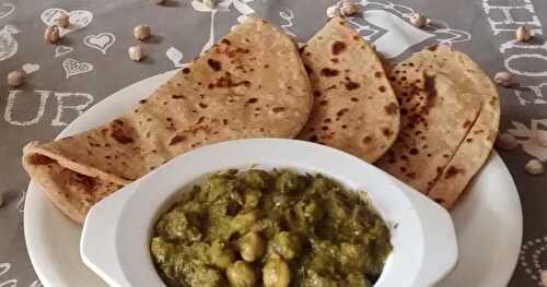 Chole Palak (Chickpeas with Spinach)