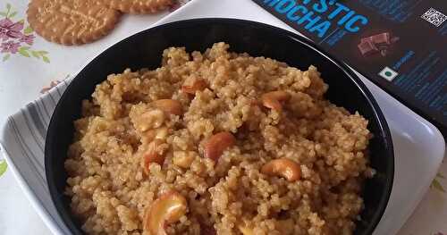 Fada Lapsi - Sweetened Gujarati Broken Wheat Halwa