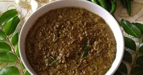 Green Chilli Chutney (Hasi Menasinakayi Chutney) – North Karnataka recipes
