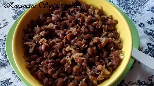 Karamani (Cow peas) Sweet Sundal–Navarathri Recipes (Day 5)