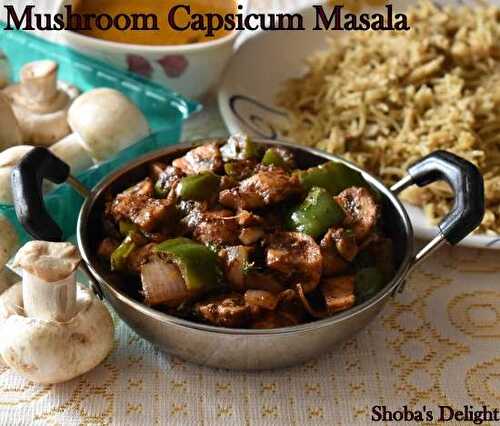 Mushroom Capsicum masala