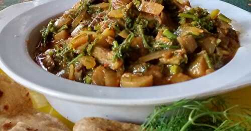 Mushroom Dill (Sabasige) Curry