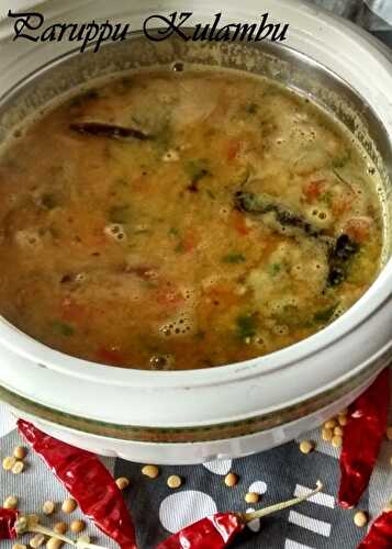 Paruppu Kuzhambu (Simple Dal Tadka)