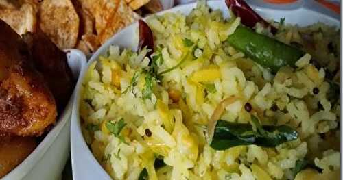 (Raw) Mango Lemon rice