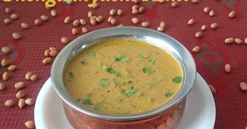 Shengdanyachi Amti (Peanut Stew /Curry) - Maharashtrian Cuisine