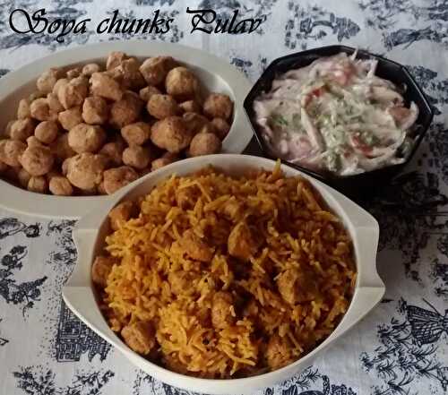 Soya Chunks(Meal maker) Pulav–North Indian Dish