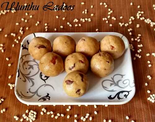 Ulundhu(Black gram dal) Ladoos–Navarathri Recipes (Day 8)
