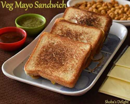 Veg Mayo Open Sandwich
