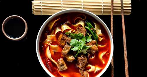 Knife-Cut Noodles with Red Braised Beef