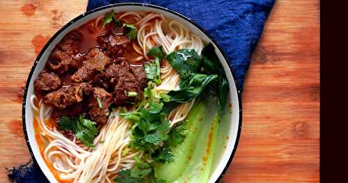 Red Braised Beef Noodles