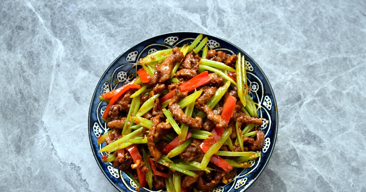 Stir-Fried Beef and Celery