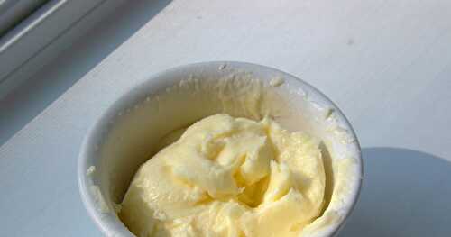 Butter from leftover whipping cream