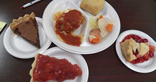 Cabbage Rolls and Turkey Pot Pie for Senior Lunch