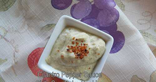 Cilantro Pepper Sauce