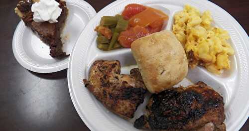 Grilled Chicken and Pies for Senior Lunch
