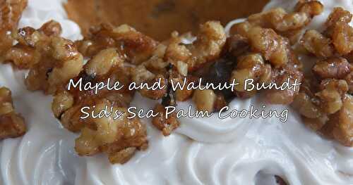 Maple and Walnut Bundt Cake