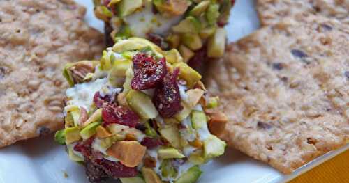 Mini Pistachio and Craisin Cheese Balls 