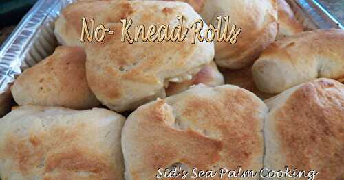 No Knead Dinner Rolls