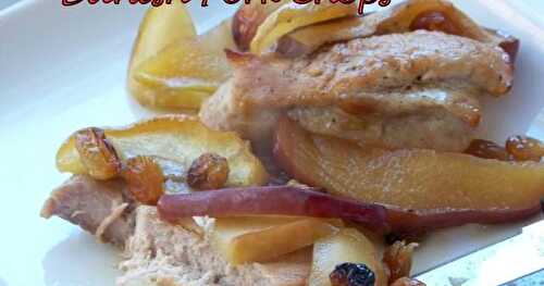 Pork Chops with Apples and Raisins, Danish style