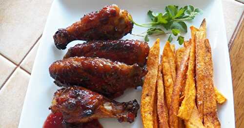 Raspberry Chipotle Sweet Hot Wings