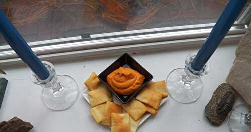  Roasted Red Pepper and Garlic Hummus