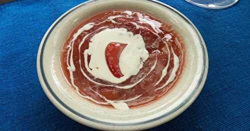 Rødgrød med Fløde  (Red Porridge with Cream)
