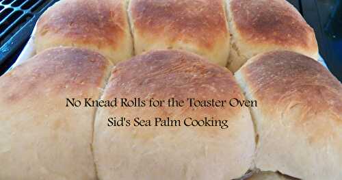 Toaster Oven No Knead Rolls