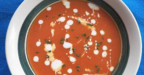 Tomato Soup Crockpot Soups #soupsaturdayswappers