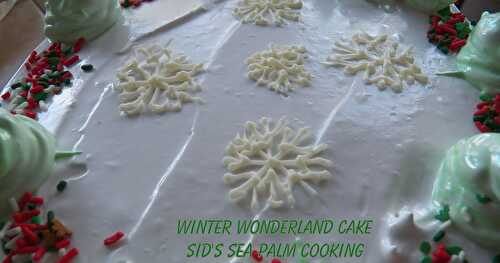 Winter Wonderland Cake for Baking Bloggers