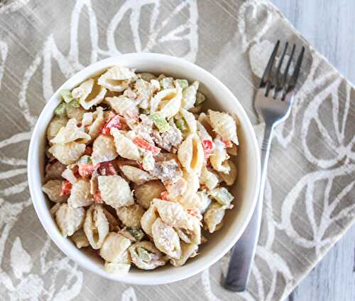 Creamy and Healthy Macaroni Salad with Tuna - A Classic Re-made
