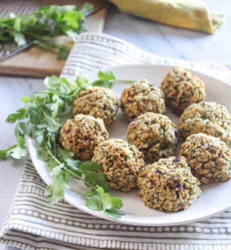 Easy and Healthier Falafel Balls made in the Air Fryer or Oven