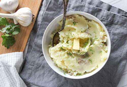 Easy Instant Pot Mashed Potatoes No Drain Method - 4 Ingredients!