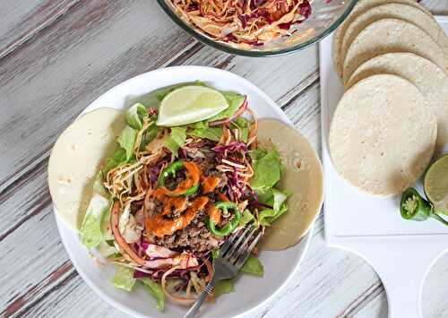 Easy Korean Tacos Recipe with Kimchi Slaw - (Salad)
