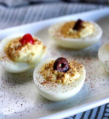 Easy No Mayo Deviled Eggs with only 4 Ingredients