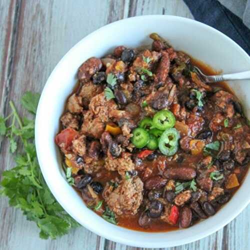 Easy Pressure Cooker Turkey Chili - Make it in Less than an Hour