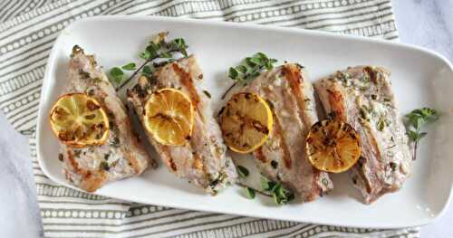 Grilled Mediterranean Pork Chops