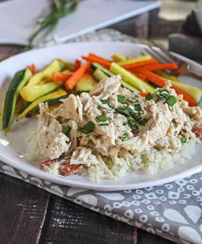 Healthier Crack Chicken - Make it in a Slow Cooker or Instant Pot