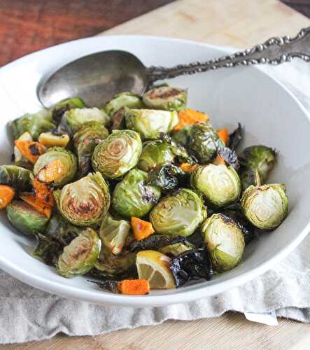 Healthy and Easy Roasted Brussels Sprouts with Citrus