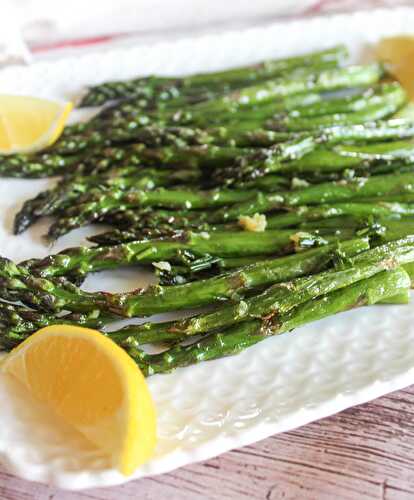 Roasted Asparagus with Garlic Butter an Easy Side Dish