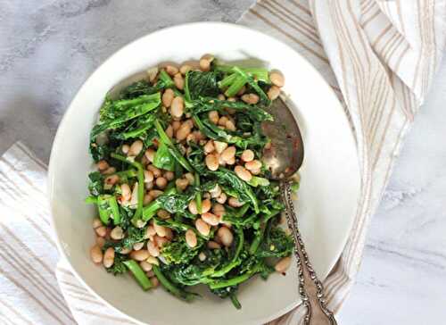Sauteed Broccoli with White Beans