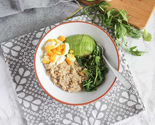 Savory Breakfast Bowl - A Healthy Make-Ahead Breakfast