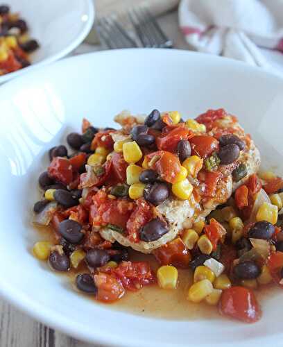 Slow Cooker Southwest Chicken with Corn and Black Beans
