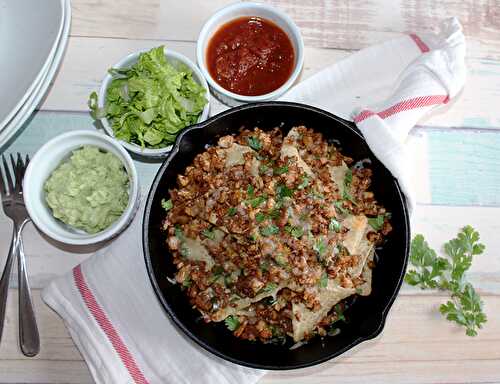 The Best Vegetarian Nachos - Made with Cauliflower