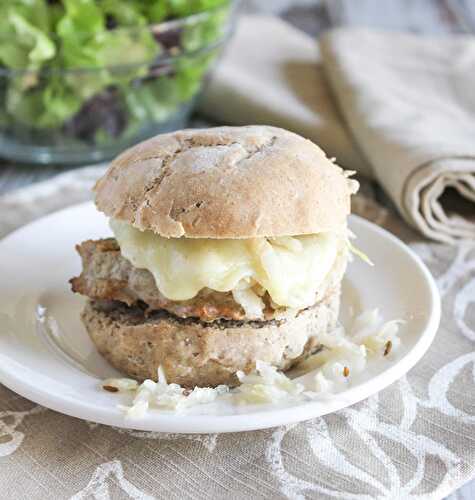 Turkey Reuben Burgers - Quick and Easy with Six Ingredients
