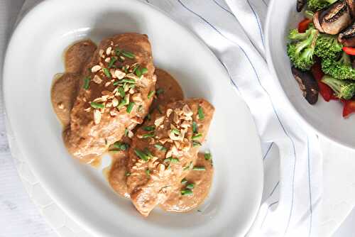 Easy Peanut Butter Chicken Recipe (Slow Cooker)