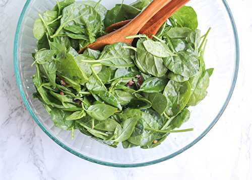 Spinach Salad with Basil