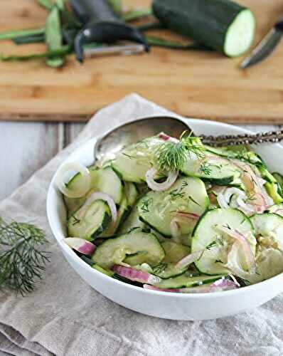 Cucumbers and Onions in Vinegar